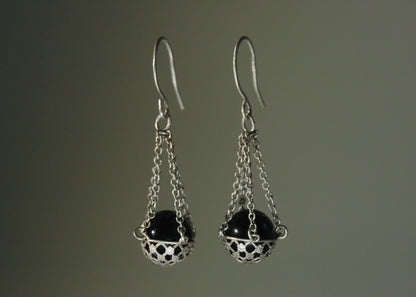 Floral Basket Earrings No.1