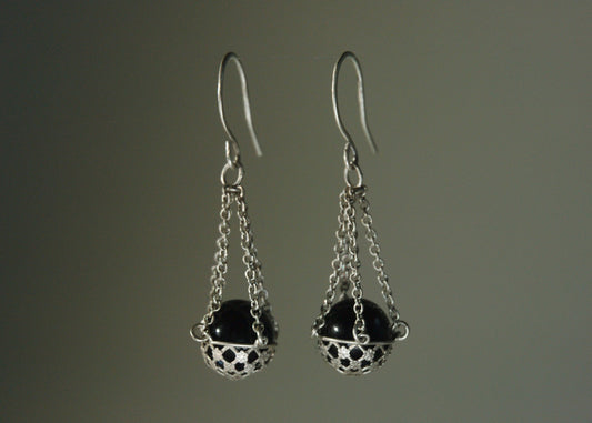 Floral Basket Earrings No.1