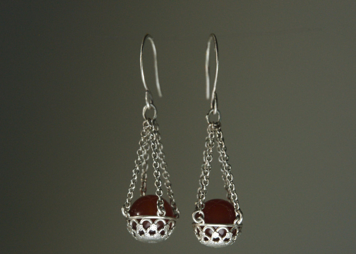 Floral Basket Earrings No. 2