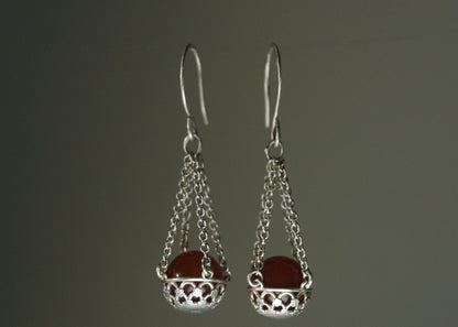 Floral Basket Earrings No. 2