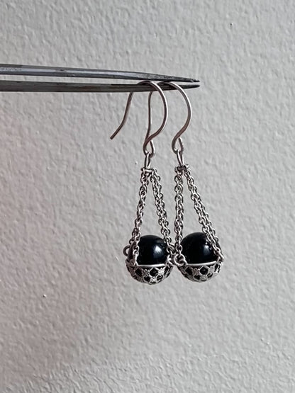 Floral Basket Earrings No.1
