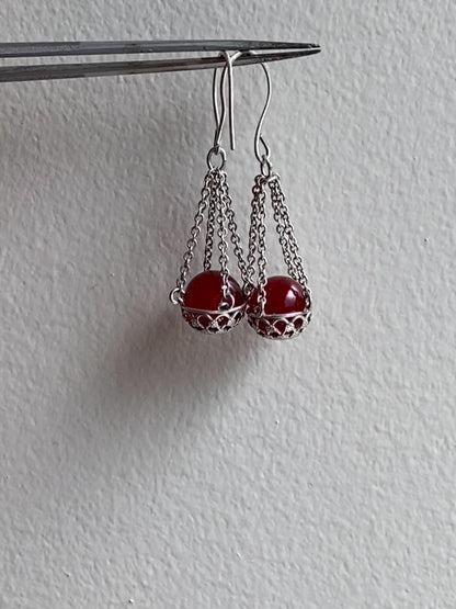 Floral Basket Earrings No. 2